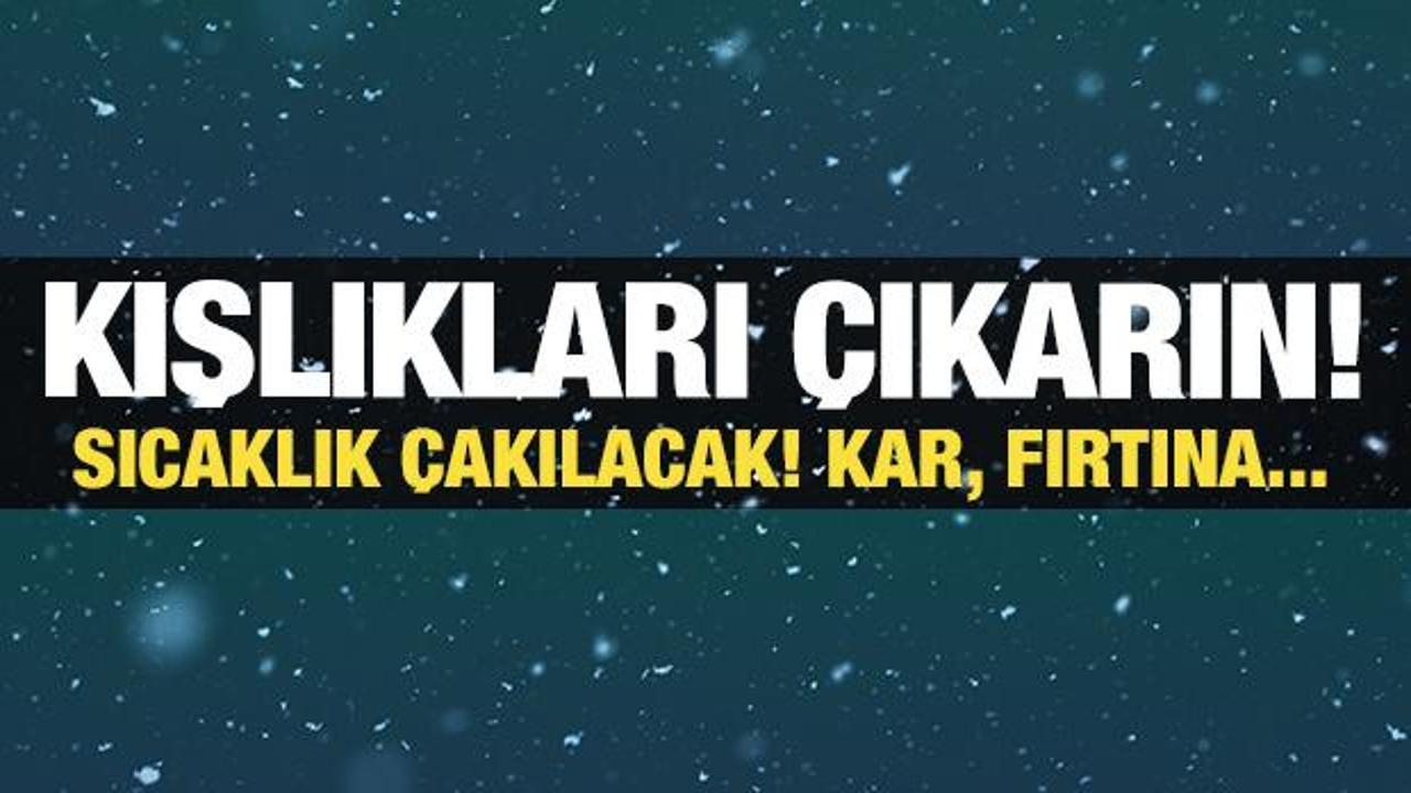 Daha da soğuyor! Kar yağışı i&ccedil;in geri sayım! Meteoroloji'den uyarı