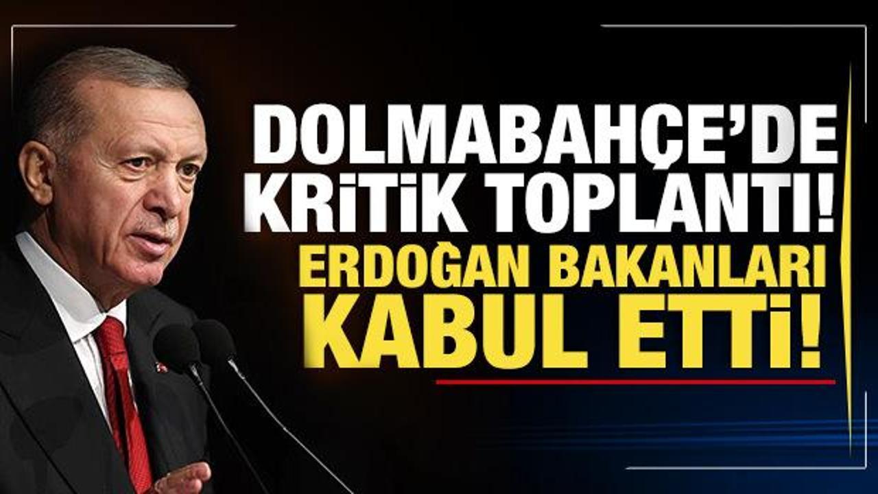 Dolmabahçe'de kritik toplantı! Erdoğan, Bakan Tunç ve Bakan Memişoğlu'nu kabul etti