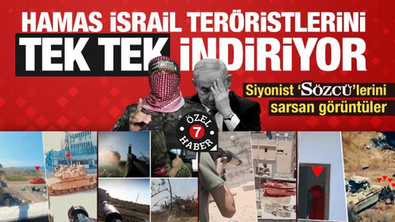 Hamas İsrail teröristlerini tek tek indiriyor! Siyonist 'sözcü'lerini sarsan görüntüler