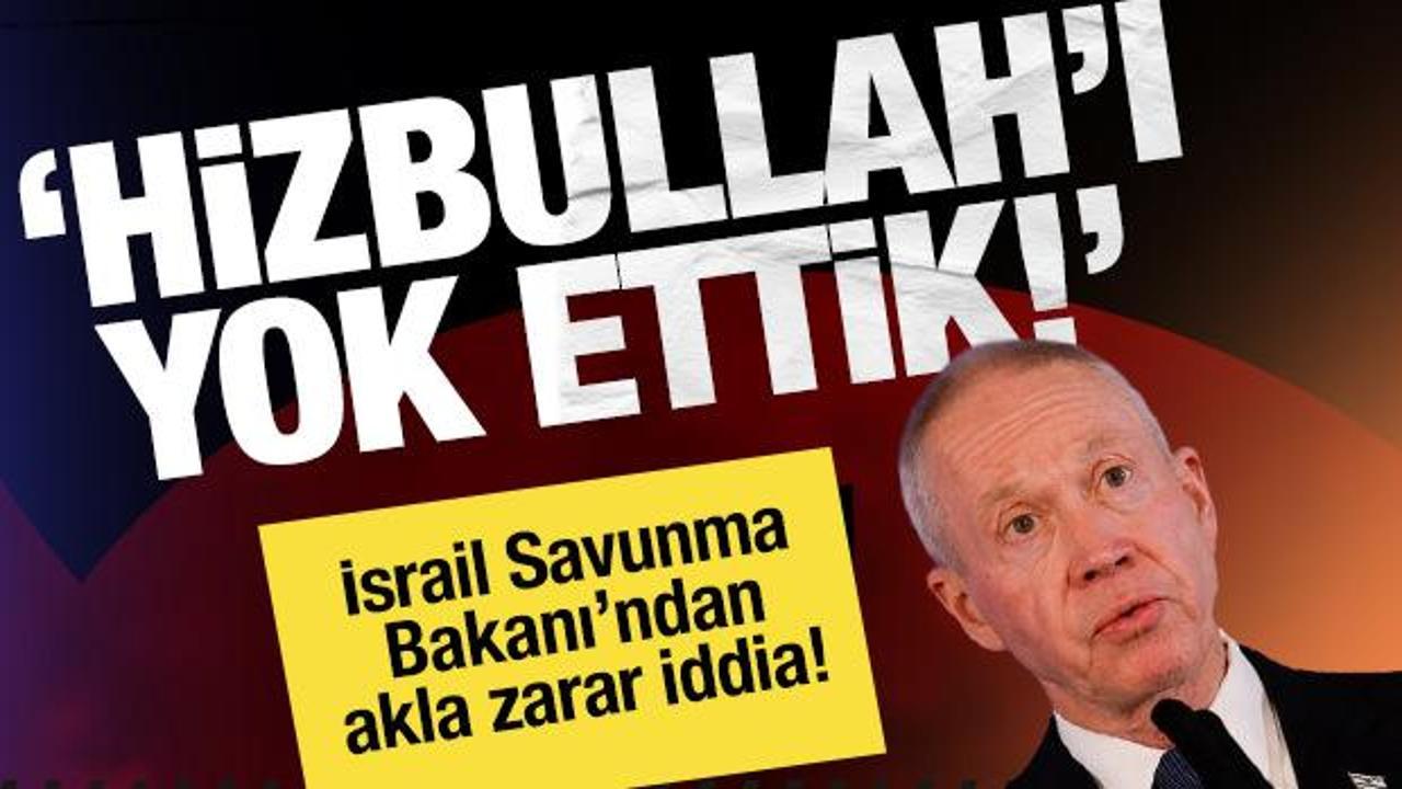 İsrailli bakandan akıl dışı iddia: Hizbullah'ı yok ettik!