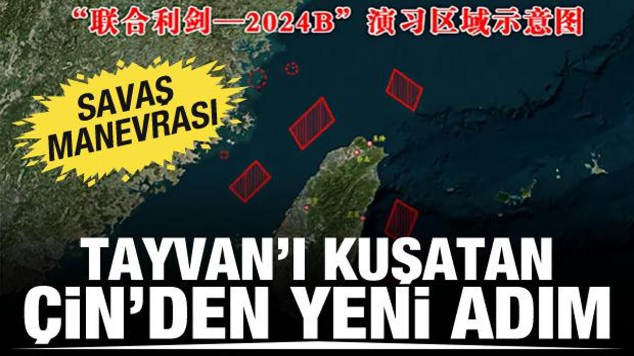 Tayvan'ın etrafını kuşatmıştı! &Ccedil;in'den yeni adım