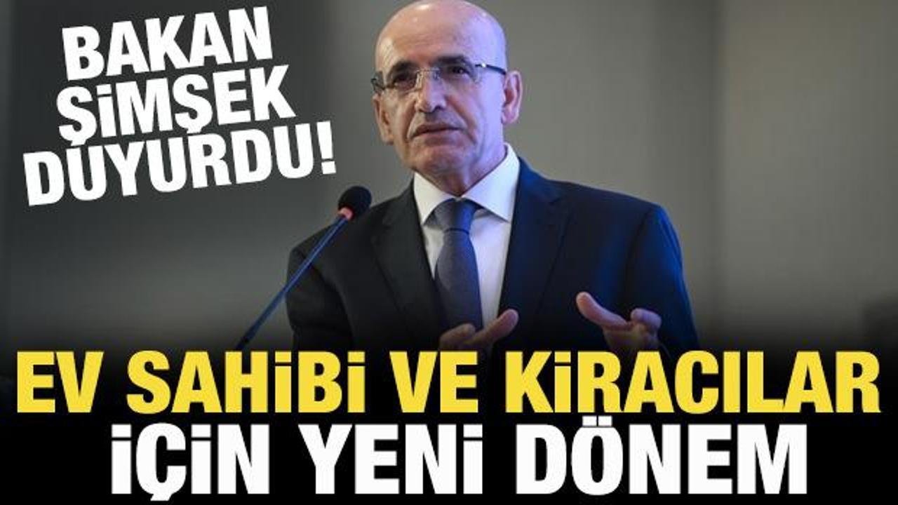 Bakan Şimşek: Kira s&ouml;zleşmelerinin e-Devlet &uuml;zerinden yapılmasını sağlayacağız