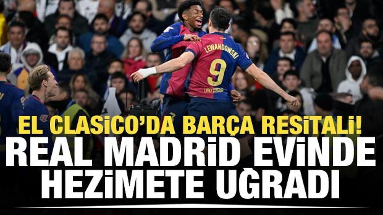 El Clasico'da Bar&ccedil;a resitali! Real Madrid evinde hezimete uğradı