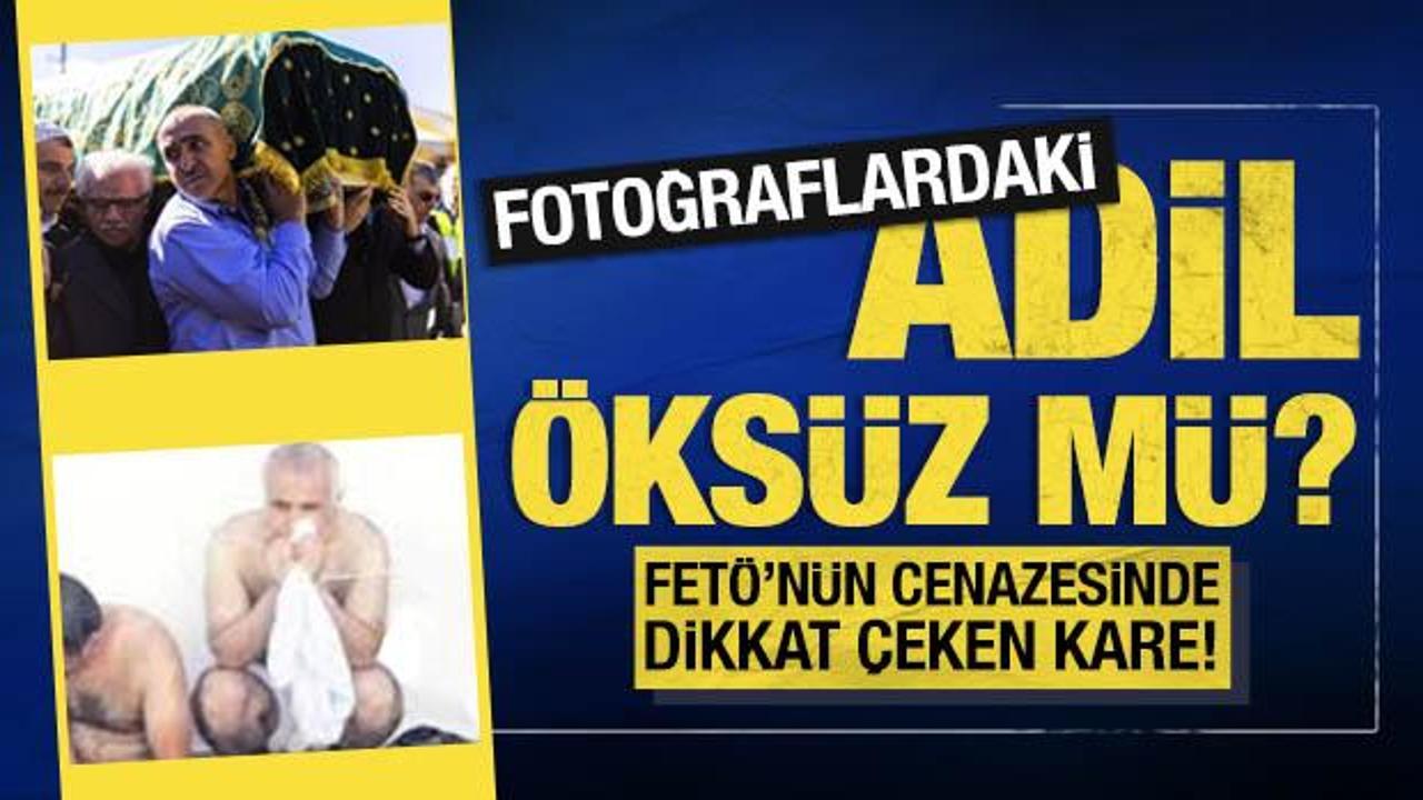 FET&Ouml;&rsquo;n&uuml;n cenaze t&ouml;reninde dikkat &ccedil;eken kare! Fotoğraflardaki kişi Adil &Ouml;ks&uuml;z m&uuml;?