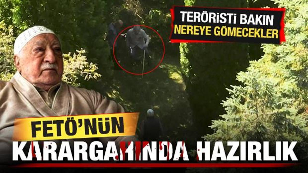 FETÖ'nün karargahında hazırlık! Terörist Gülen'i bakın nereye gömecekler
