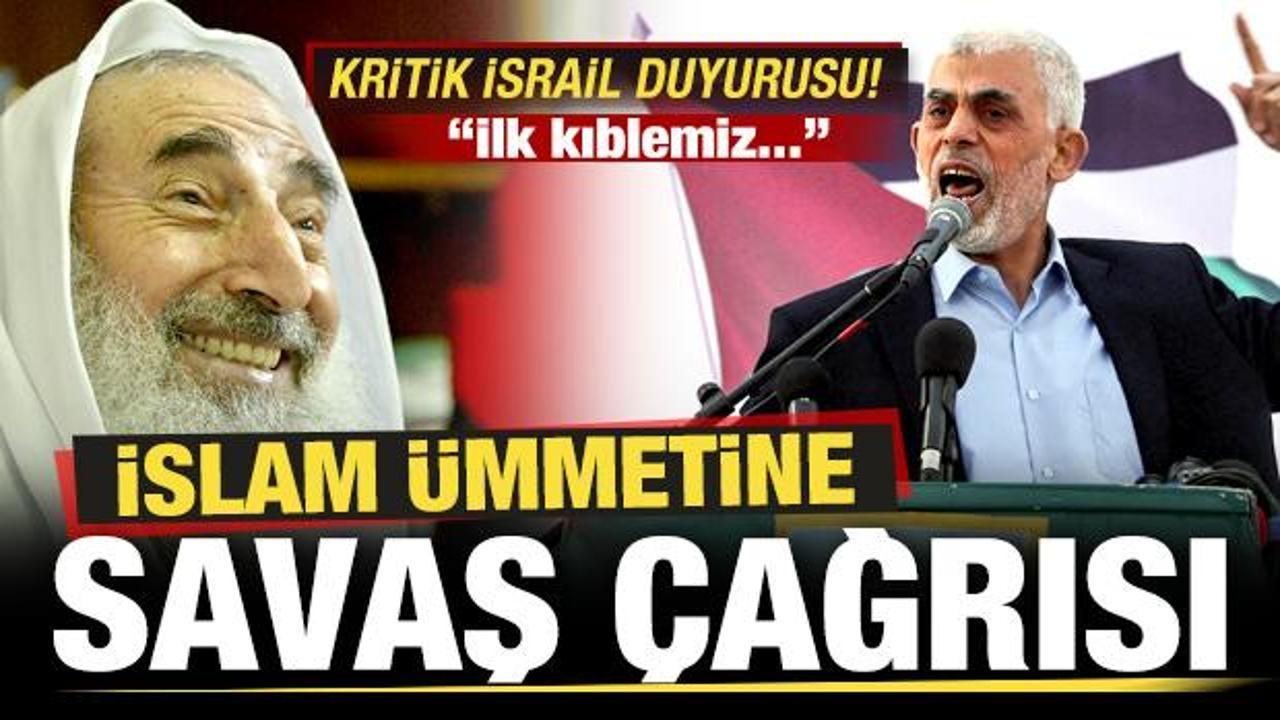 Hamas'tan son dakika İsrail duyurusu! İslam ümmetine savaş çağrısı: İlk kıblemiz...