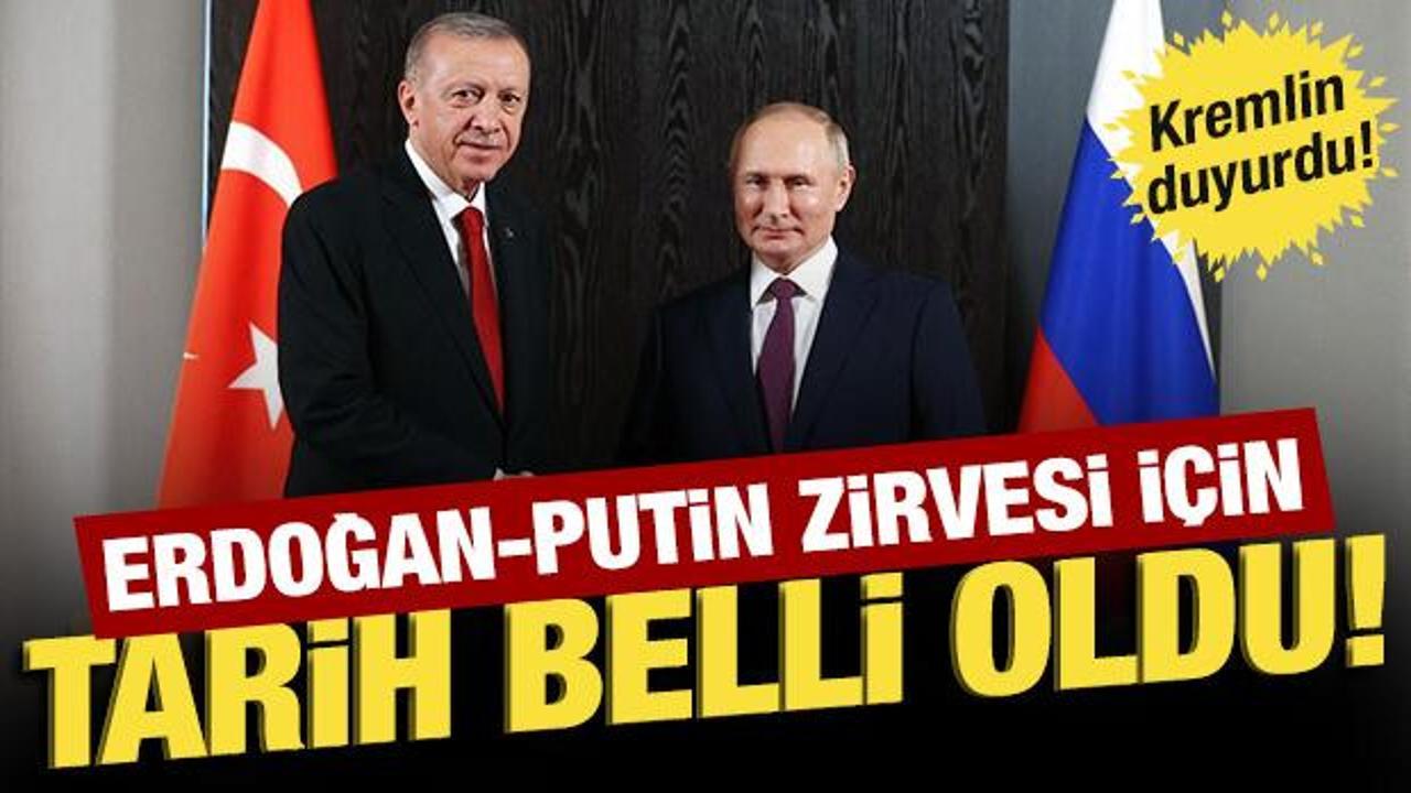 Kremlin duyurdu! Erdoğan-Putin zirvesinde tarih belli oldu