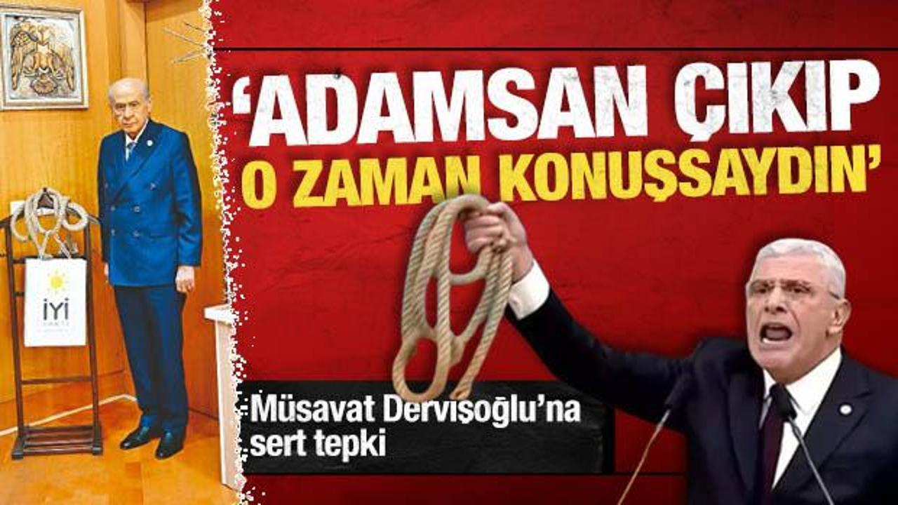 M&uuml;savat Dervişoğlu'na sert tepki: &lsquo;Adamsan &ccedil;ıkıp o zaman konuşsaydın&rsquo;