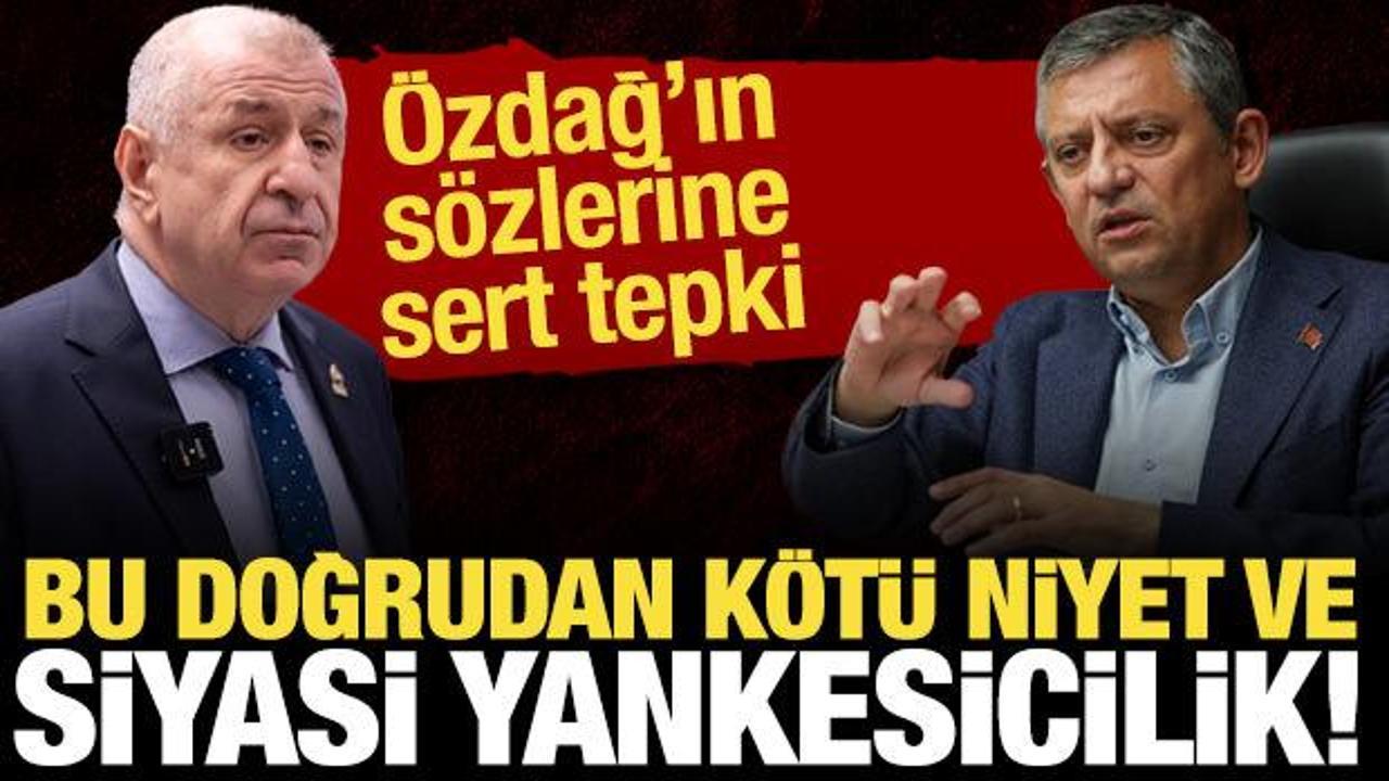 Özel'den Özdağ'a sert tepki: Kötü niyetli ve siyasi yankesici