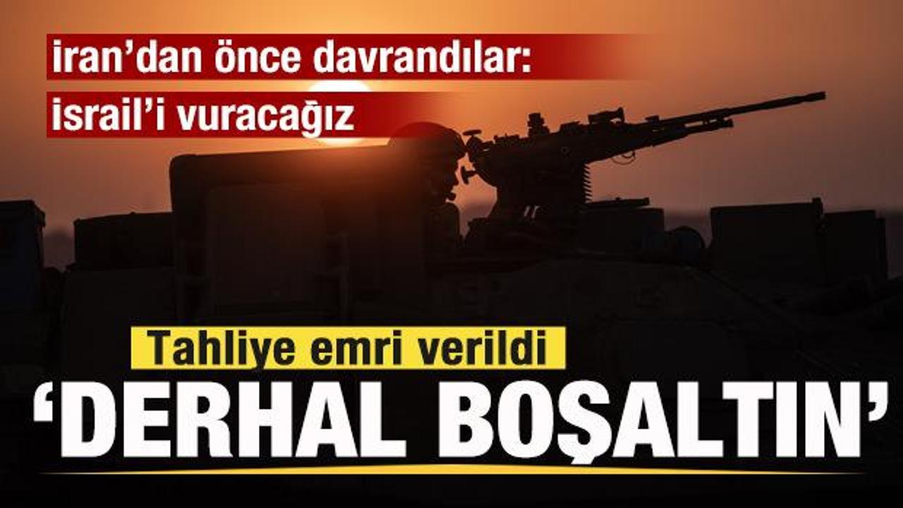 Savaş kızışıyor! İran'dan önce davrandılar! İsrail'i vuracağını duyurdu! 