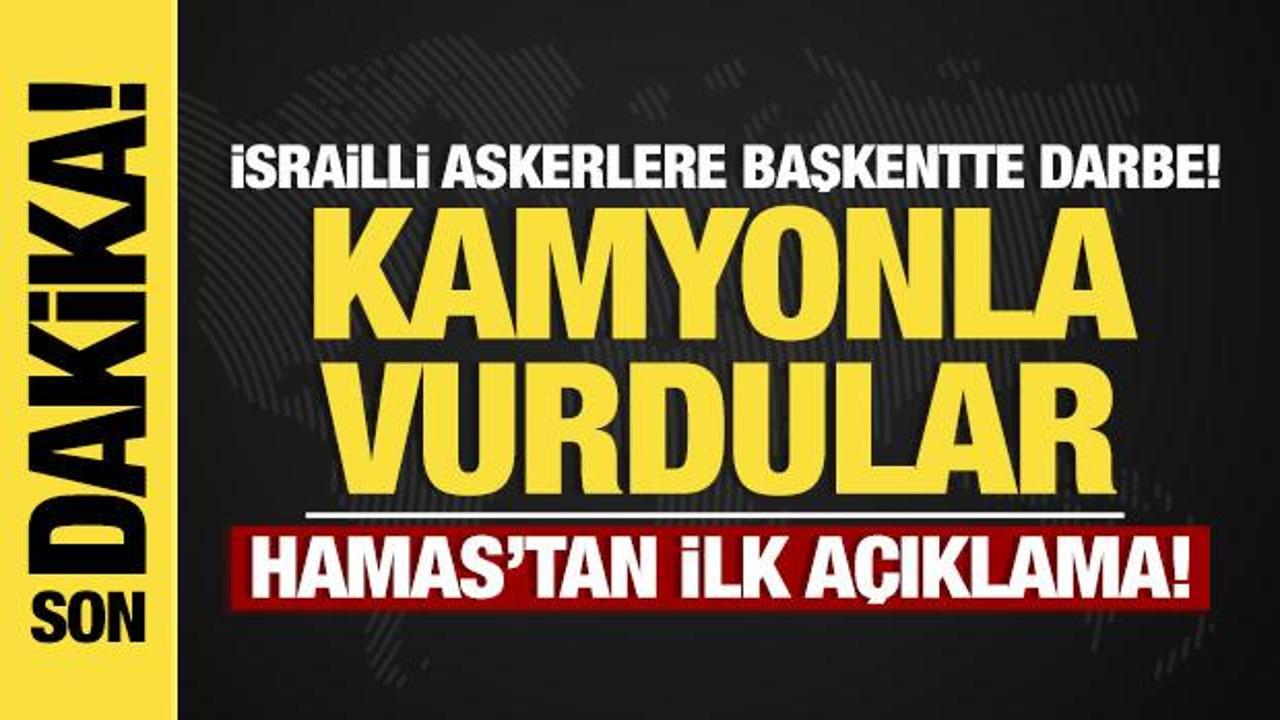Son dakika... İsrail'de askerlerin toplandığı otob&uuml;s durağına kamyonla saldırı!