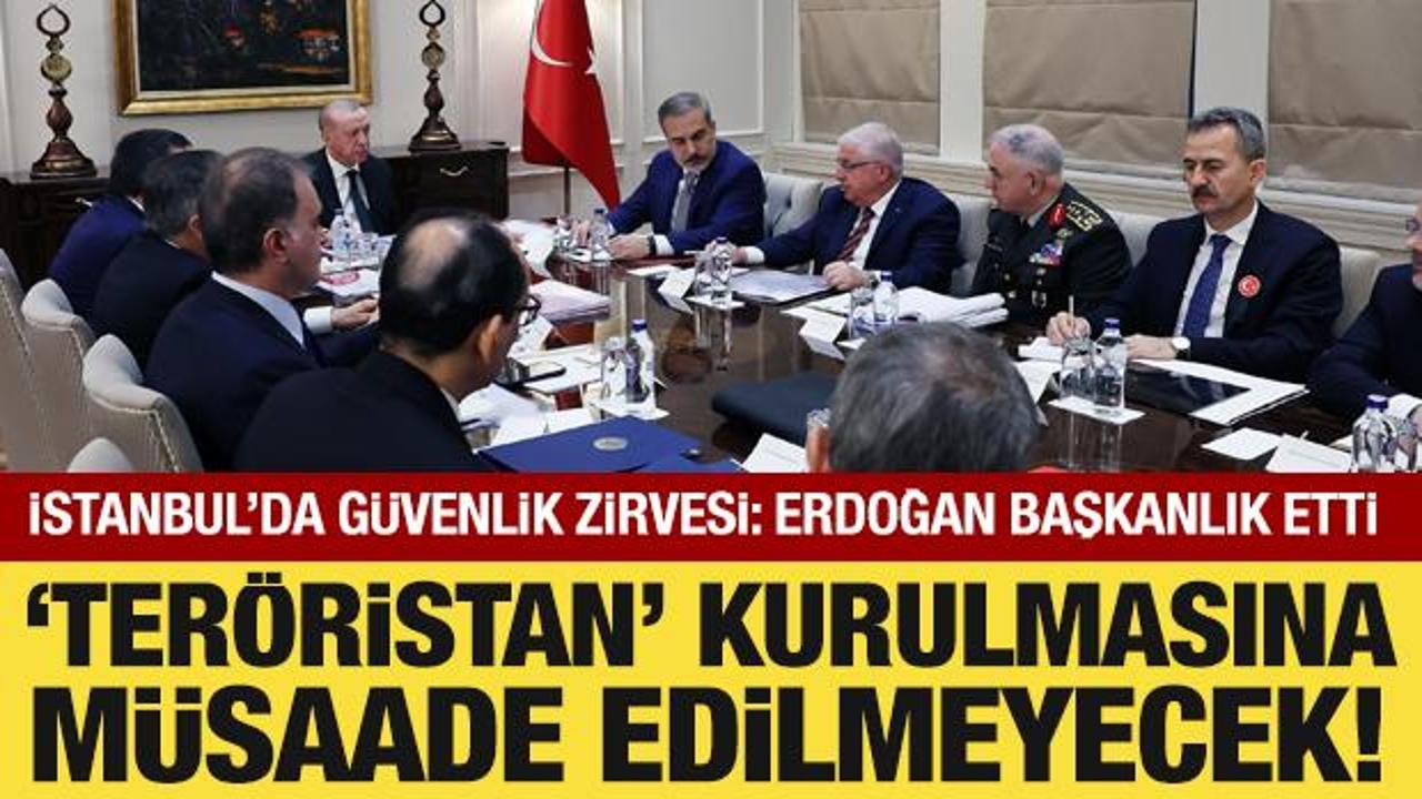 Son Dakika: İstanbul'da g&uuml;venlik zirvesi: Başkan Erdoğan başkanlık etti