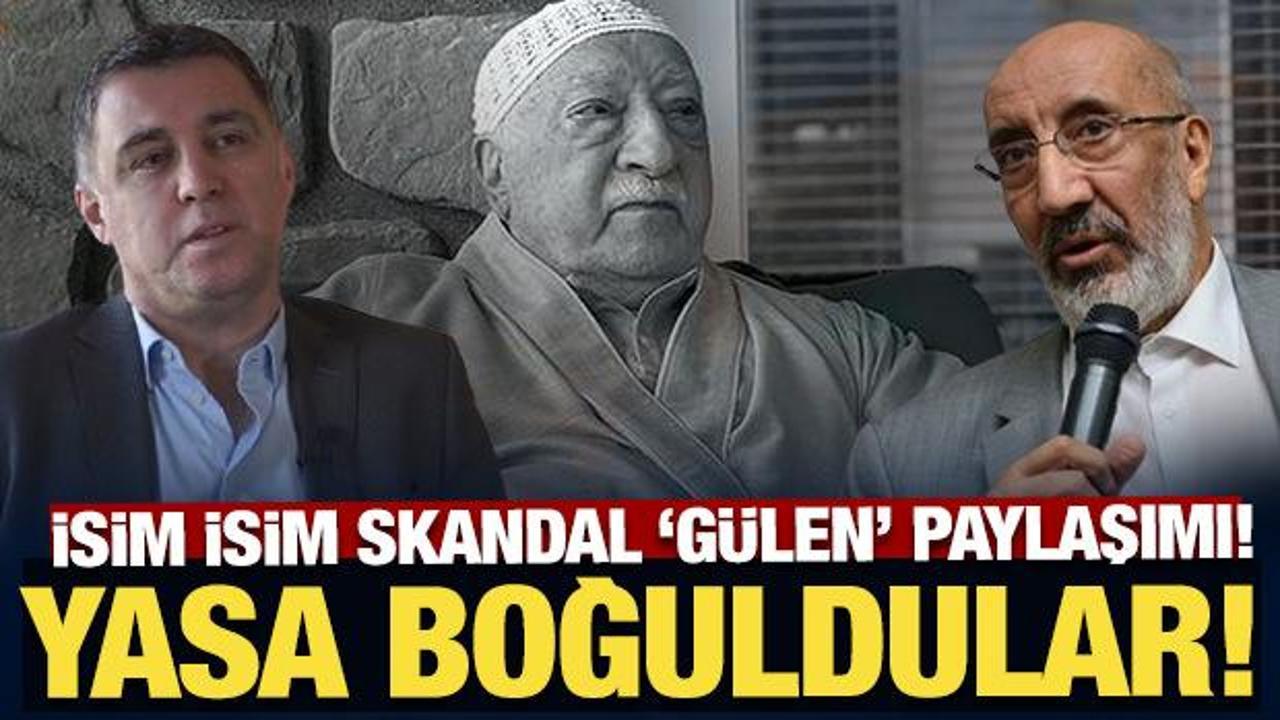 Terörist başını böyle andılar! isim isim skandal 'Gülen' paylaşımı!