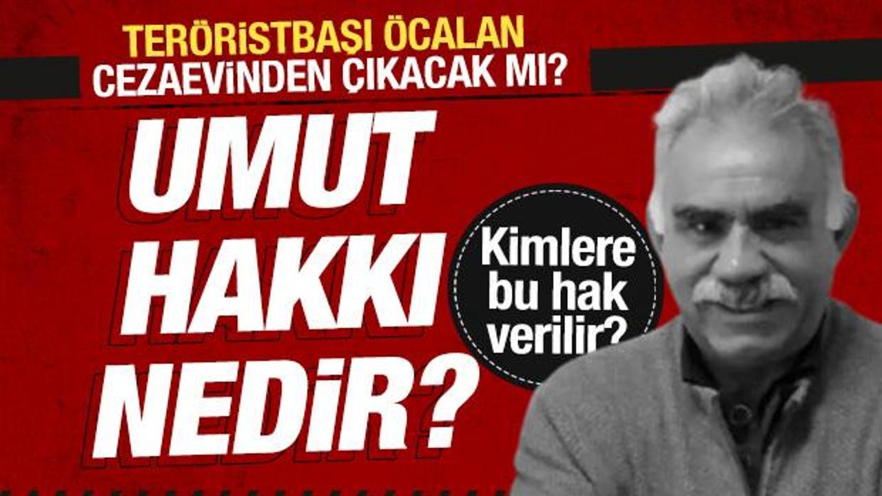 Teröristbaşı Öcalan cezaevinden çıkacak mı? Umut hakkı nedir? 