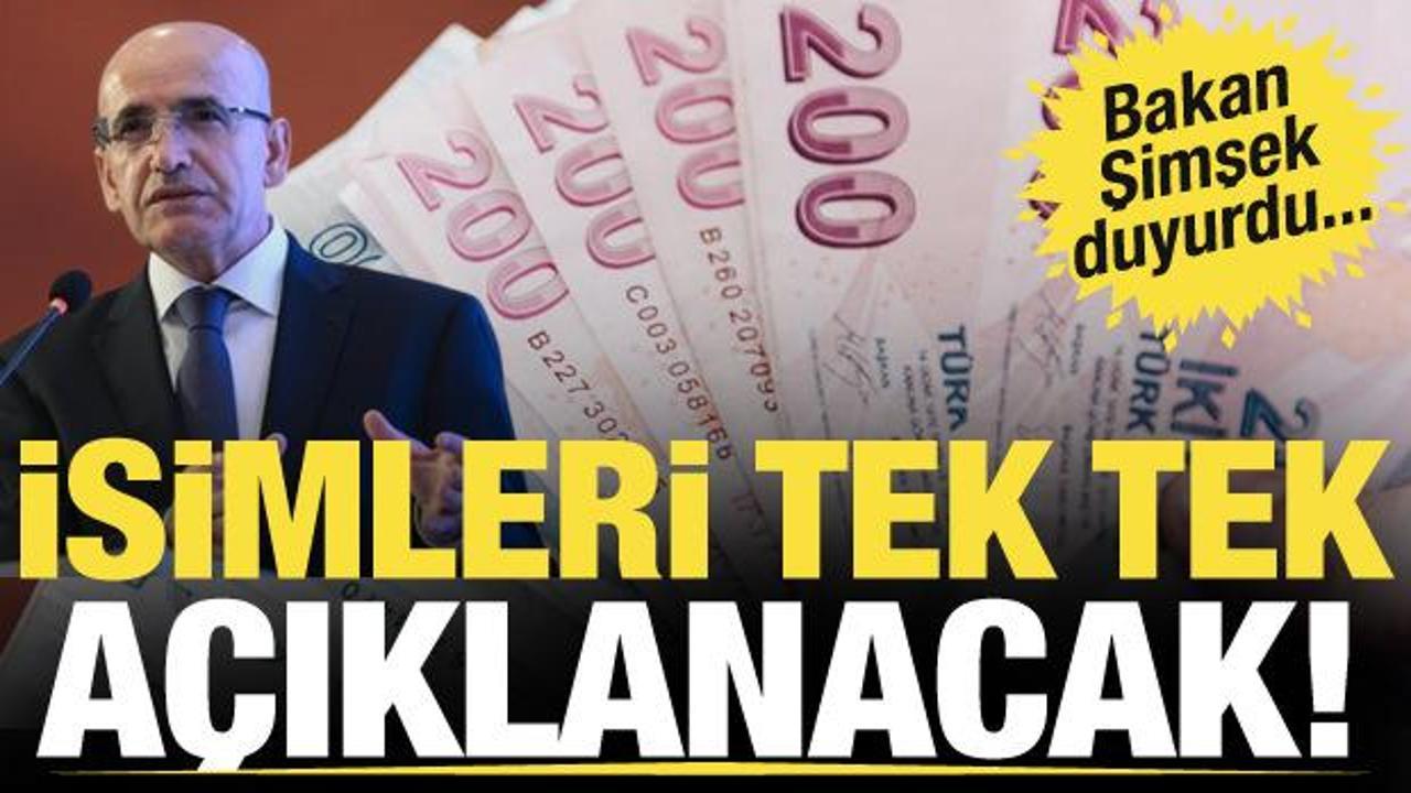 Bakan Şimşek duyurdu! "Vergi alacaklarının tahsili için titizlikle çalışılıyor"