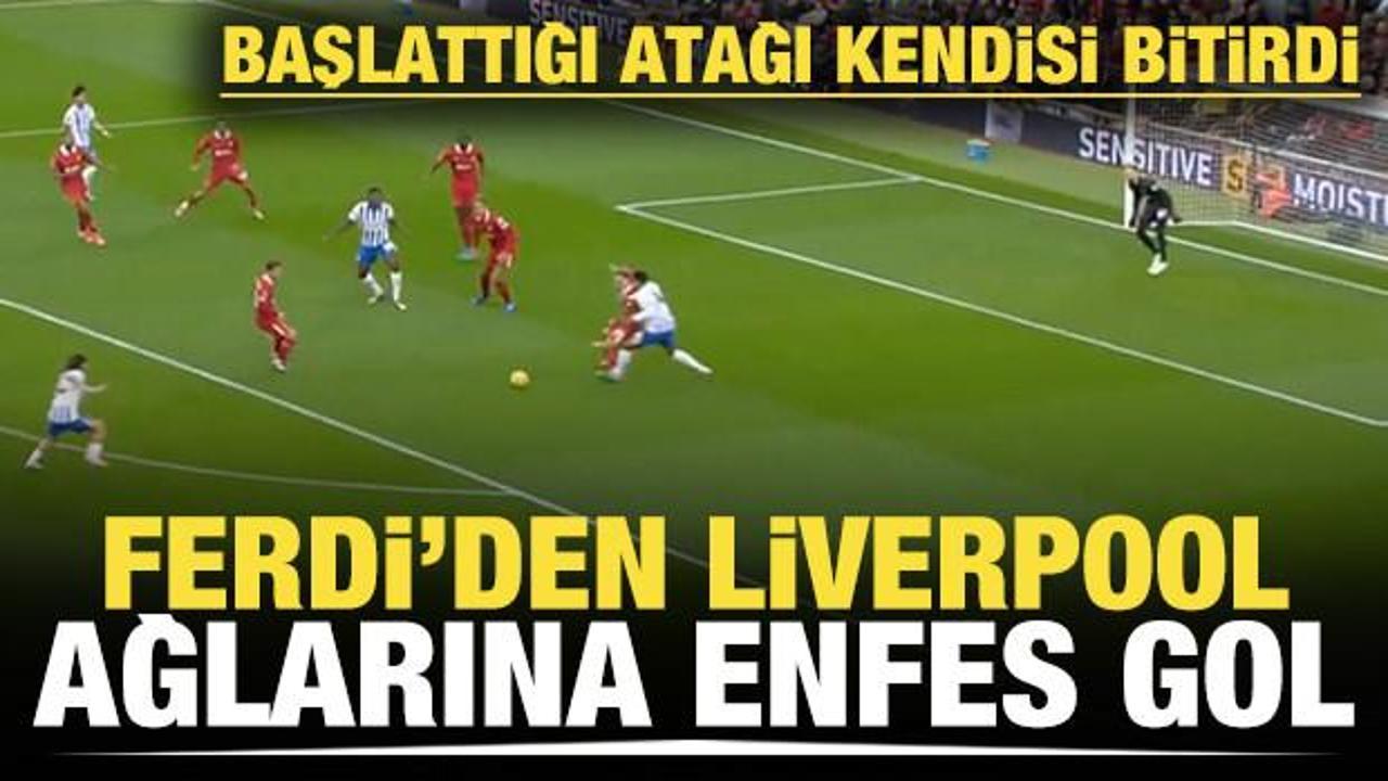 Başlattığı atağı kendisi bitirdi! Ferdi'den Liverpool ağlarına enfes gol