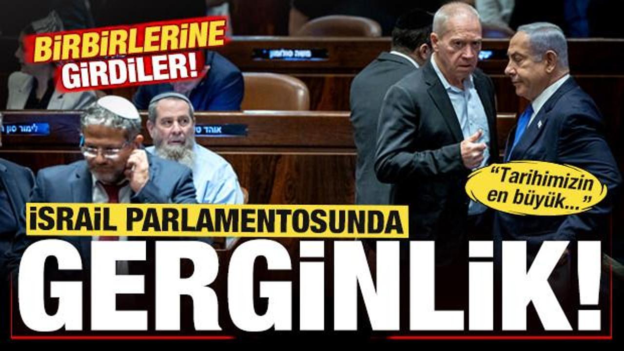 İsrail parlamentosunda kavga! Lapid ile Ben-Gvir birbirine girdi: Tarihimizin en büyük...