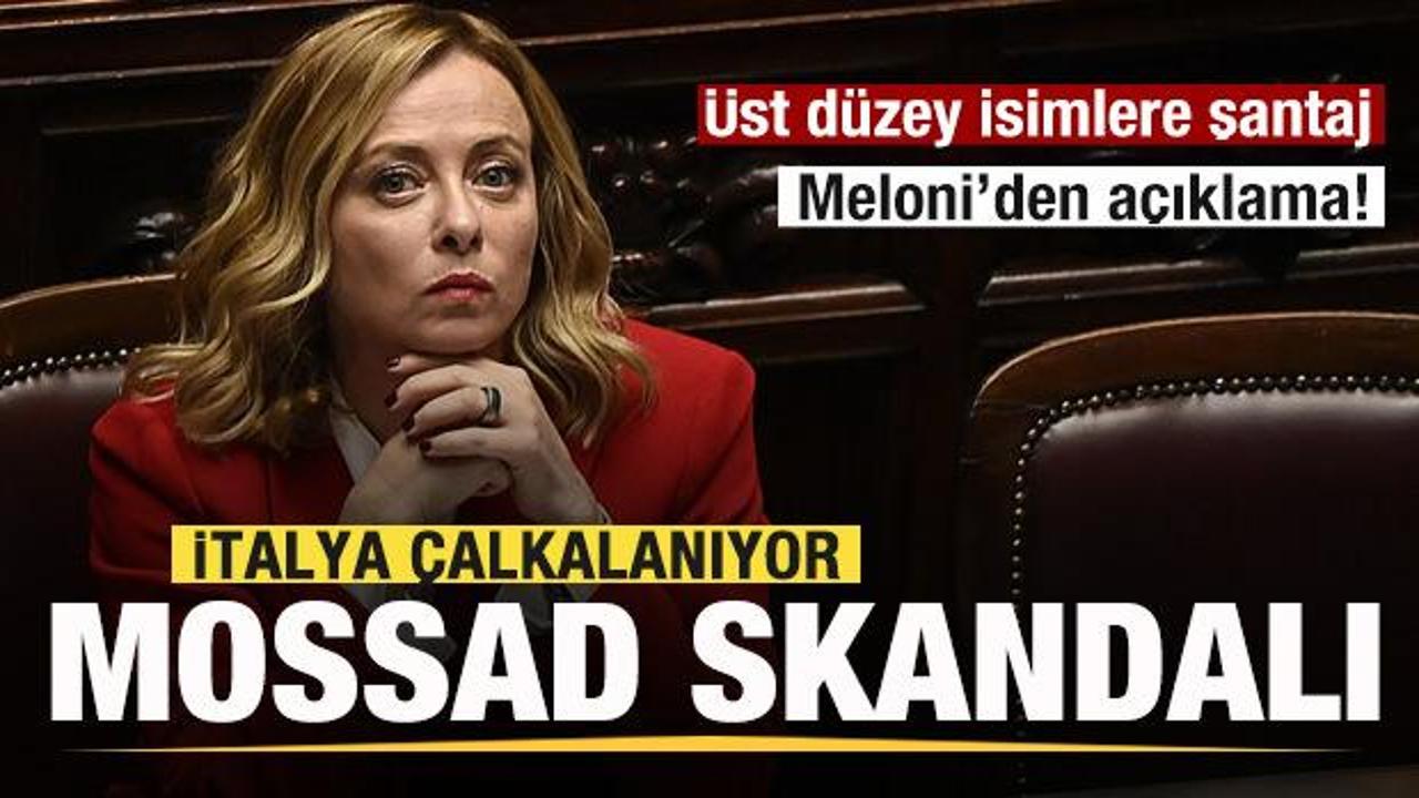 İtalya, Mossad skandalıyla çalkalanıyor! Üst düzey isimlere şantaj! Meloni'den açıklama!