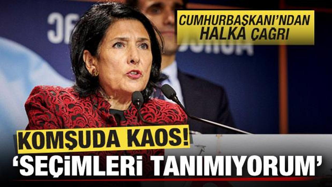 Komşuda kaos! Cumhurbaşkanı'ndan halka &ccedil;ağrı: Se&ccedil;imleri tanımıyorum!