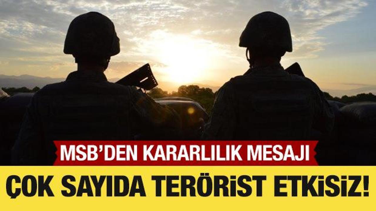 MSB: 14 PKK'lı terörist yok edildi