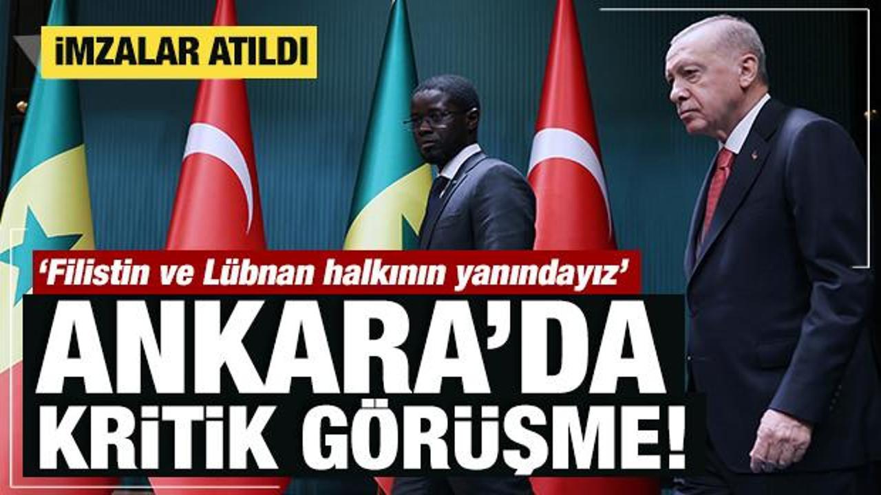 Senegal Cumhurbaşkanı Ankara'da: Erdoğan'dan &ouml;nemli a&ccedil;ıklamalar 