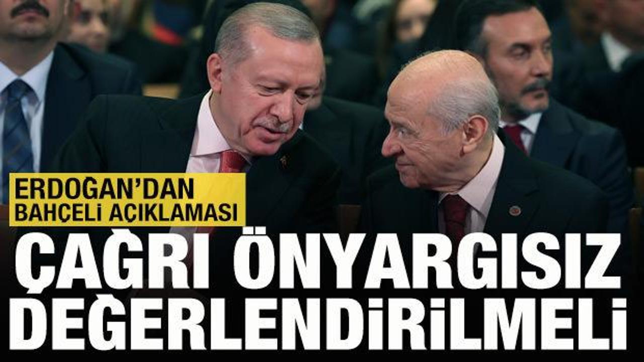 Son Dakika: Cumhurbaşkanı Erdoğan'dan Bah&ccedil;eli'nin &ccedil;ağrısı hakkında a&ccedil;ıklama
