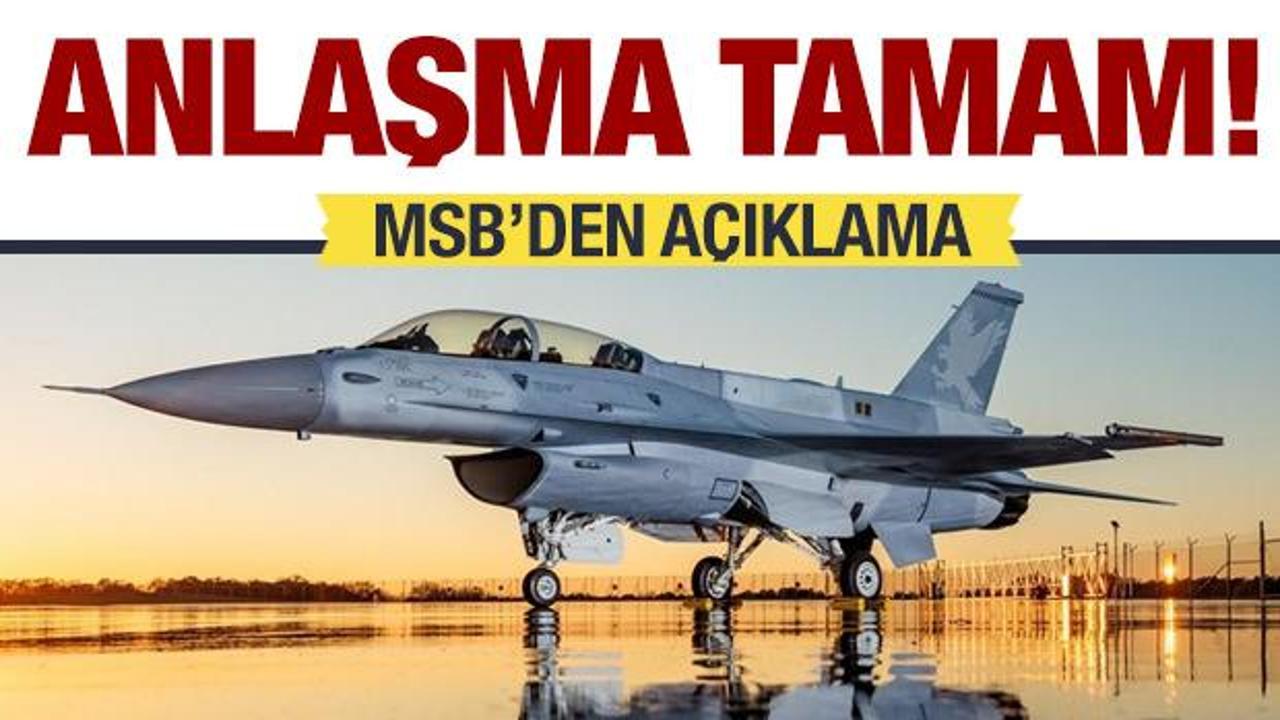 Son dakika: MSB'den savaş uçağı açıklaması: Anlaşma tamam