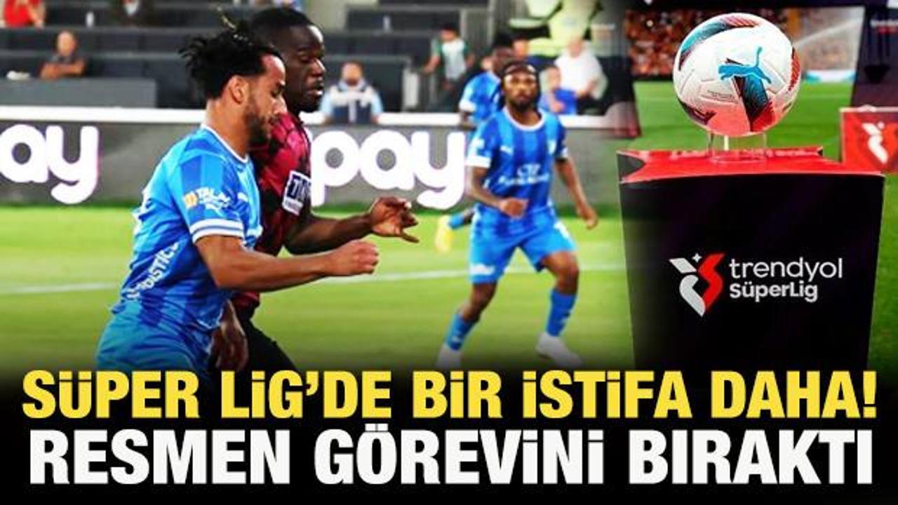 S&uuml;per Lig'de bir teknik adam daha istifa etti!