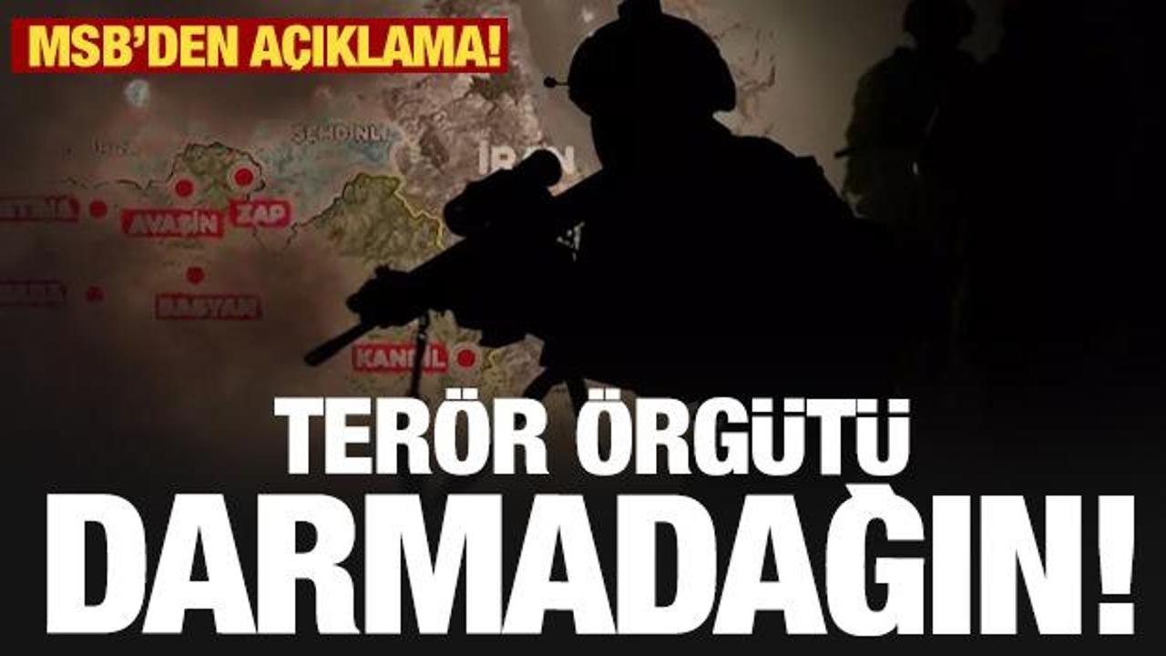 Terör örgütü neye uğradığını şaşırdı! MSB'den operasyon açıklaması