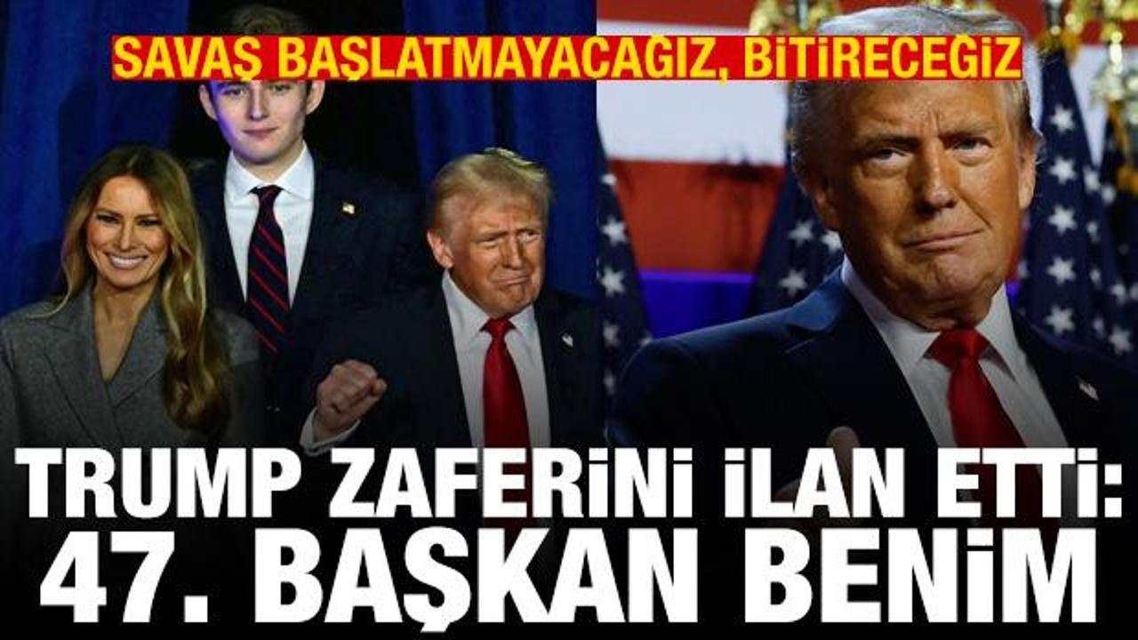 2024 ABD seçimleri! Trump zaferini ilan etti: ABD'ye girişlerini durduracağım