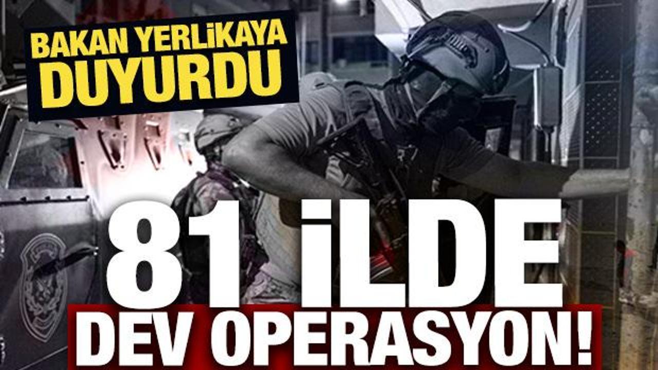 81 ilde silah ka&ccedil;ak&ccedil;ılarına 'Mercek-27' operasyonu