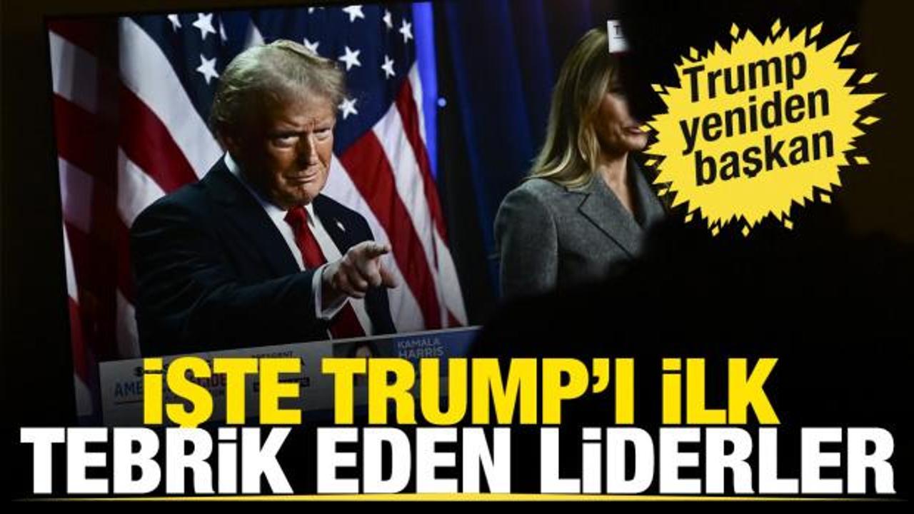 ABD’nin 47. başkanı oldu Trump oldu! İşte dünya liderlerinden Trump için ilk mesajlar...