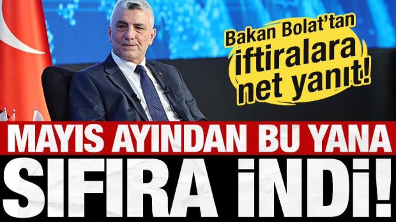 Bakan Bolat'tan kara propagandalara net cevap: İsrail ile ticaret sıfıra indi!