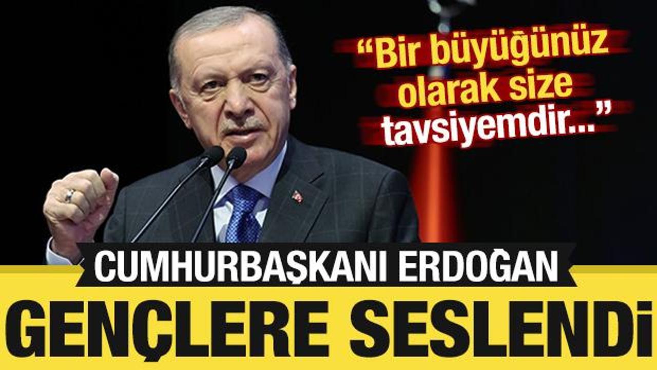 Erdoğan Kırgızistan'dan gençlere seslendi: 'Bir büyüğünüz olarak tavsiyemdir...'