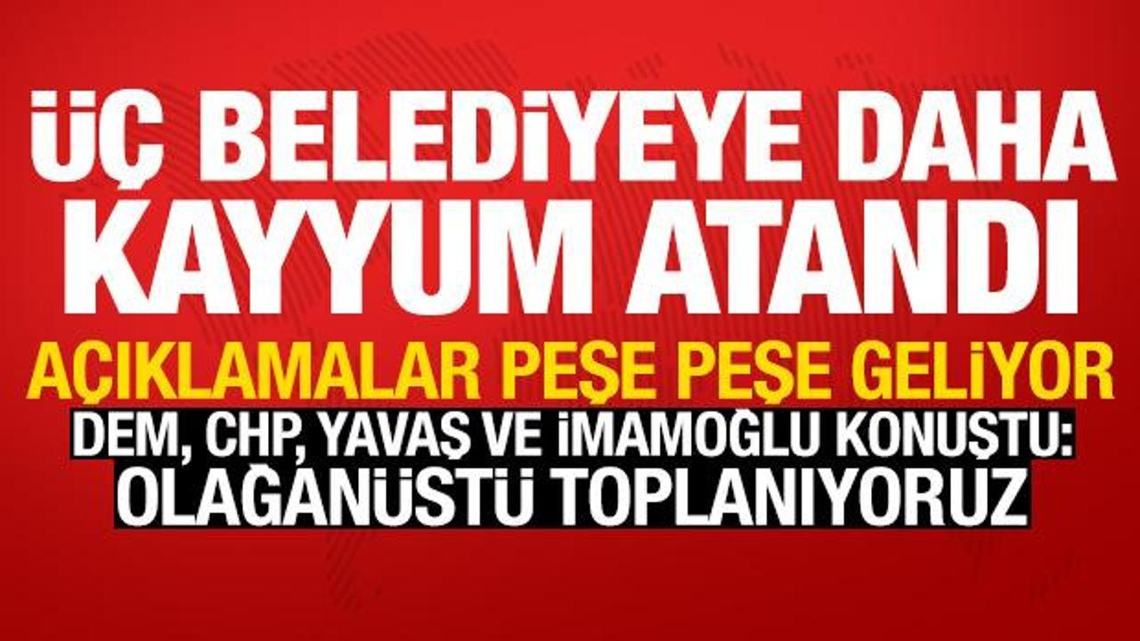 Mardin, Batman ve Halfeti'ye kayyum atandı! Peş peşe a&ccedil;ıklamalar