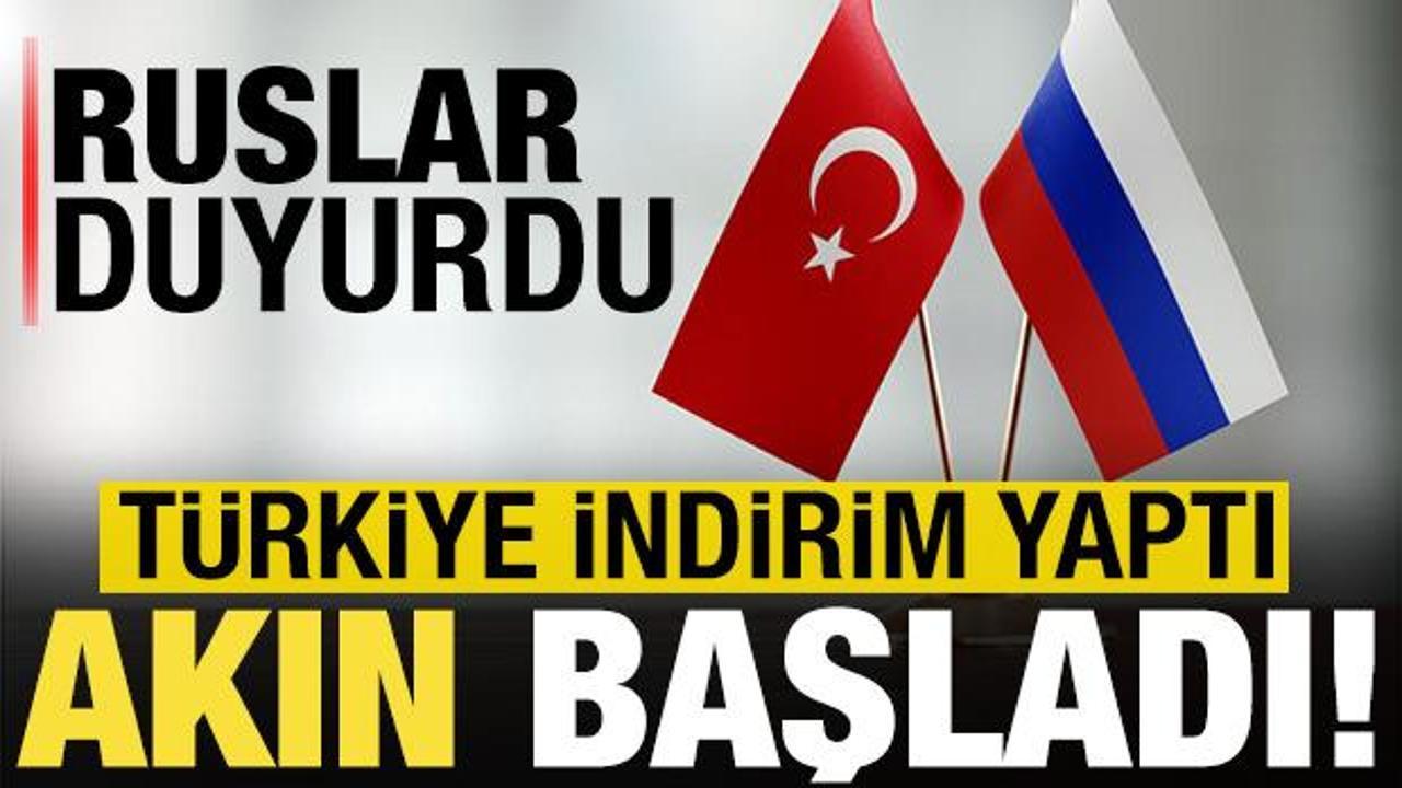 Rusya duyurdu! T&uuml;rkiye indirim yapınca akın ettiler...