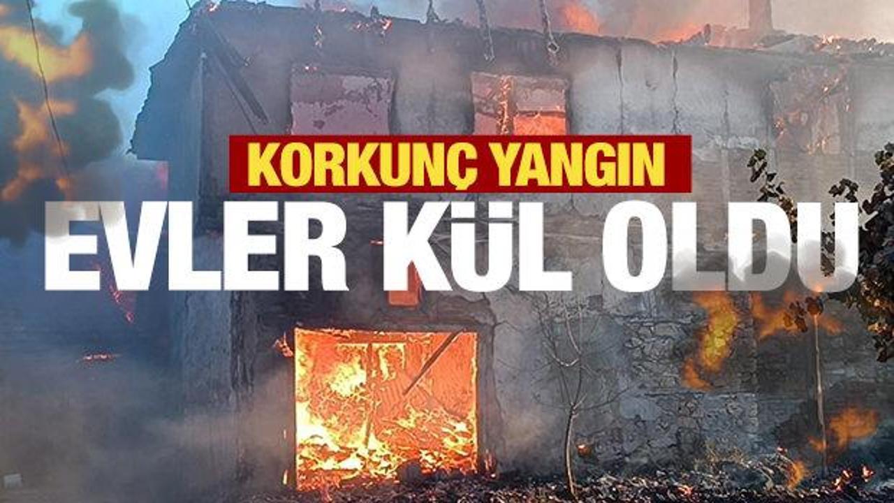 Son dakika haberi...Kütahya'da korkunç yangın: Onlarca ev küle döndü