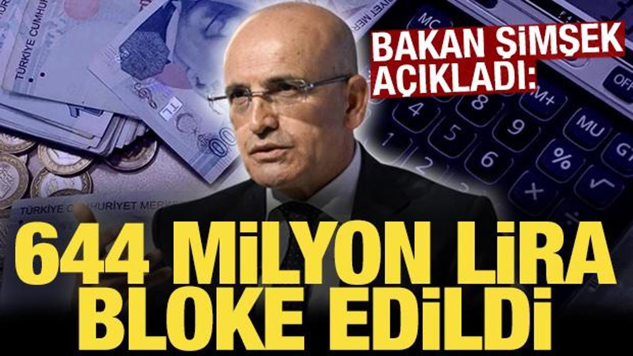 Bakan Şimşek: 2023 yılında yasa dışı bahis ile ilgili 644 milyon lirayı bloke ettik