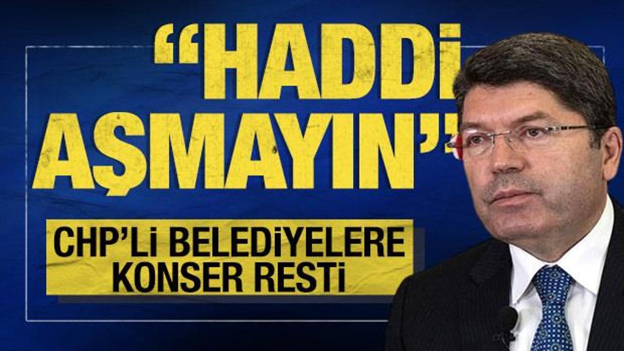 Bakan Tunç'tan CHP'li belediyelere soruşturma açıklaması