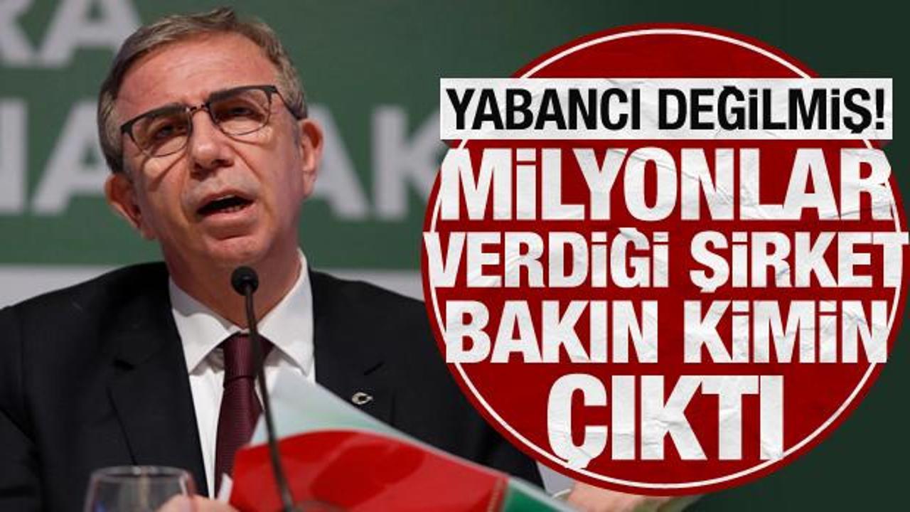 Mansur Yavaş'ın milyonlar verdiği şirket bakın kimin &ccedil;ıktı!