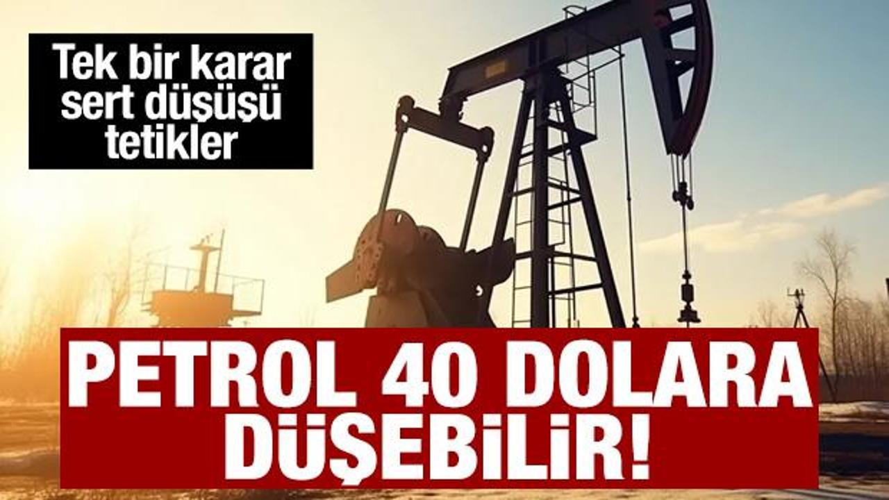 Petrol 40 dolara d&uuml;şebilir uyarısı! Depolar yarı fiyatına dolar