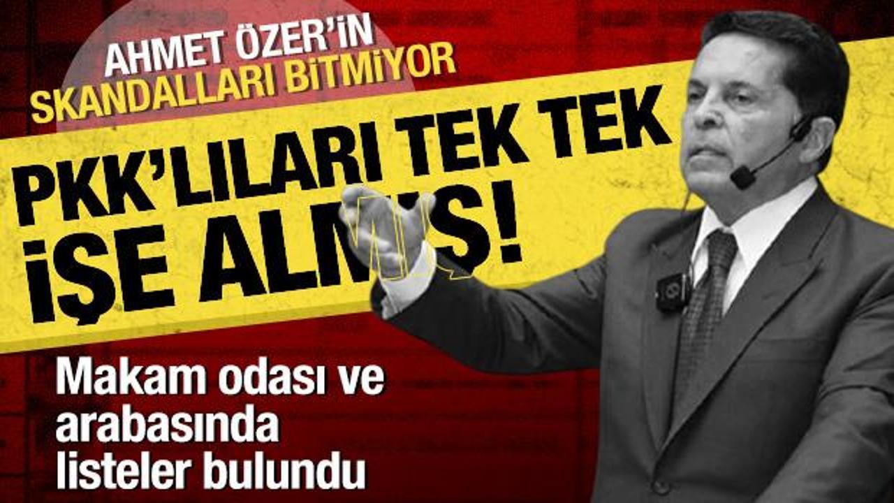 Skandal ortaya çıktı: CHP’li eski belediye başkanı Ahmet Özer PKK'lıları işe almış