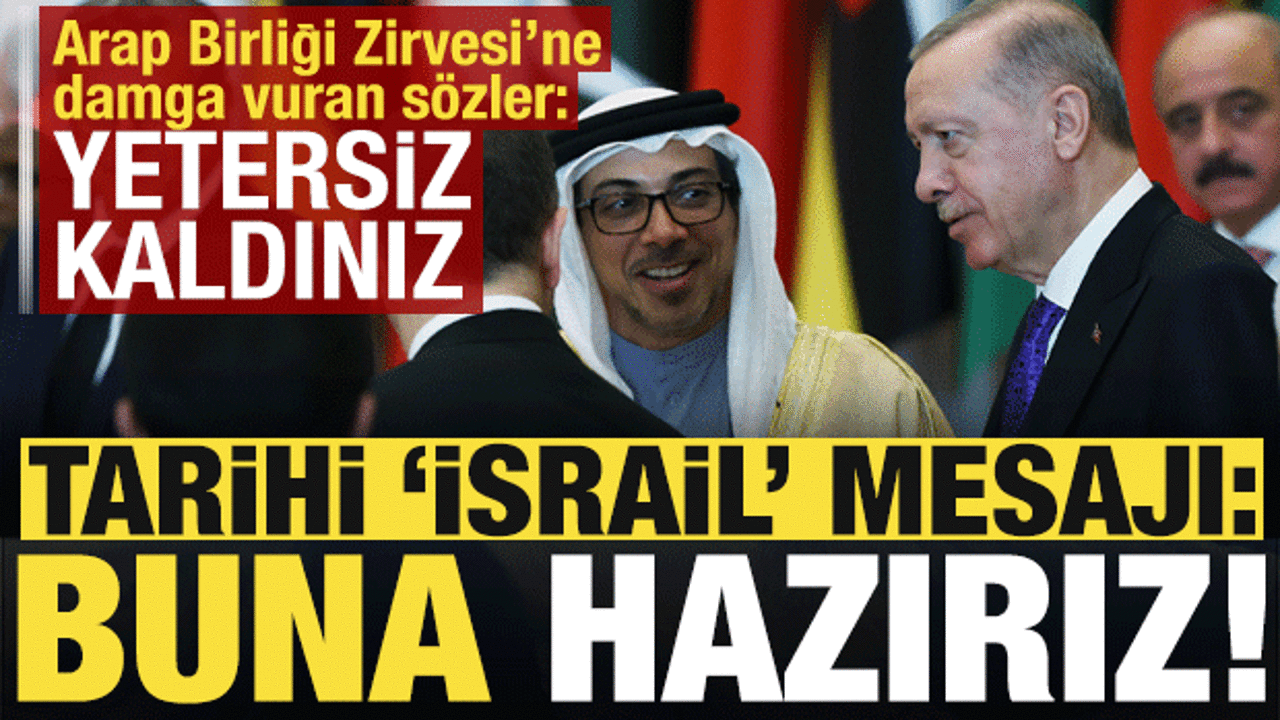 Son dakika... Erdoğan'dan Riyad'da d&uuml;nyaya tarihi 'İsrail' mesajı: Buna hazırız!