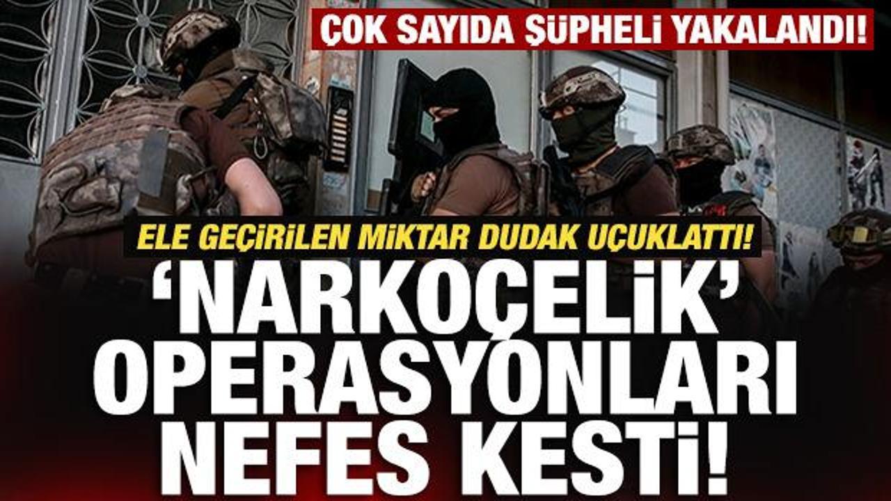 Son Dakika: 'Narkoçelik' operasyonlarında çok sayıda şüpheli yakalandı!