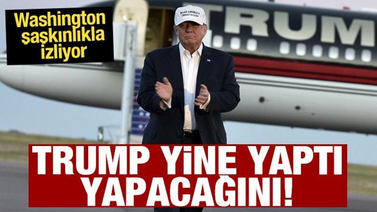 Trump yine yaptı yapacağını: Son hamlesiyle herkesi şoka soktu! 