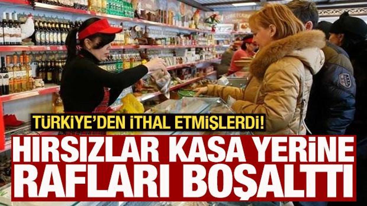 T&uuml;rkiye'den ithal etmişlerdi! Hırsızlar kasa yerine rafları boşalttı