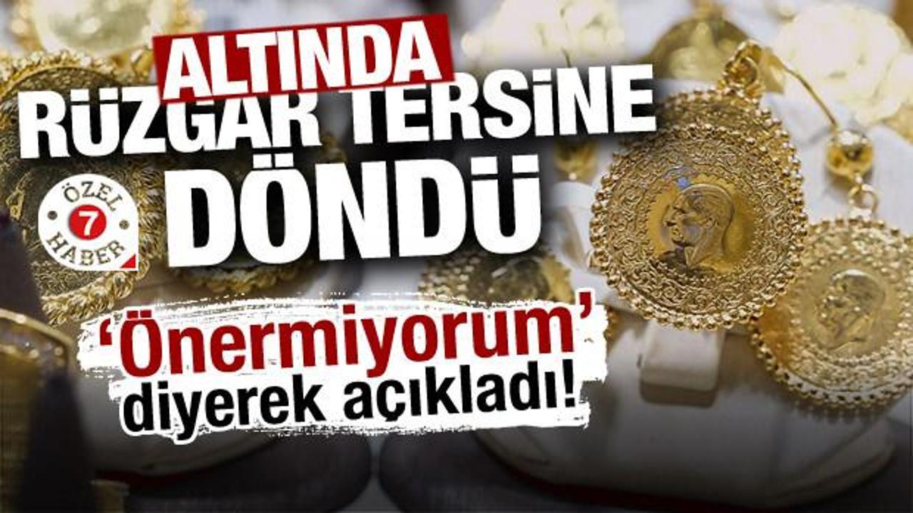Uzman isimden altın yatırımcısına uyarı! 'Önermiyorum' 