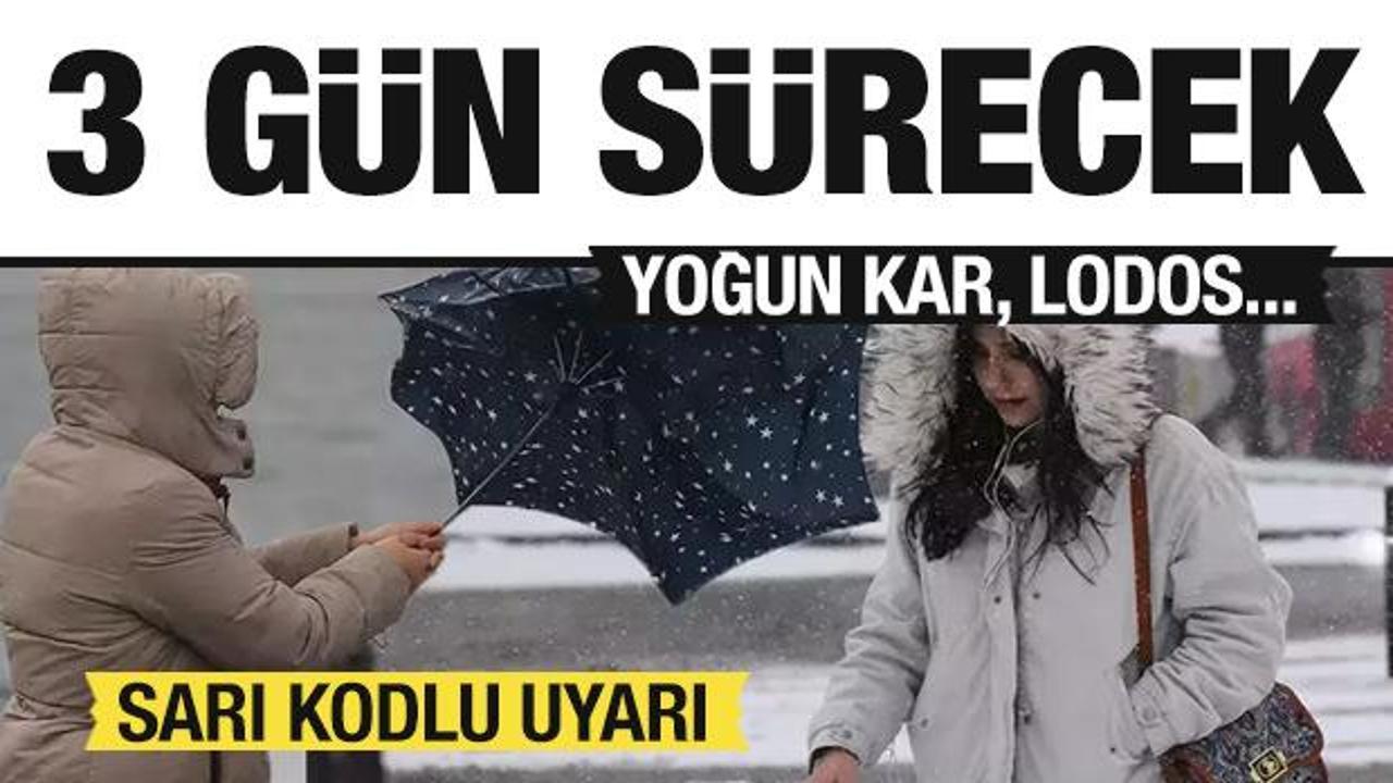 Son dakika: Yoğun kar var! Meteoroloji'den lodos alarmı!