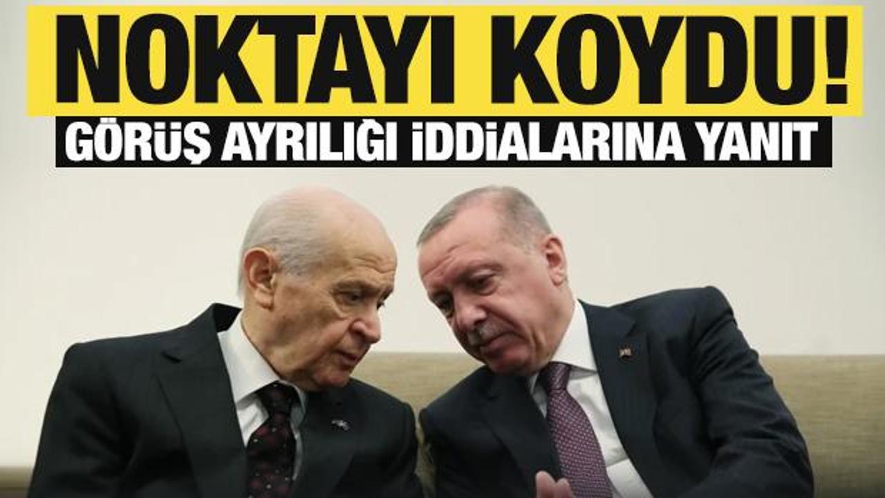 Bahçeli noktayı koydu! Erdoğan'la görüş ayrılığı iddialarına yanıt!