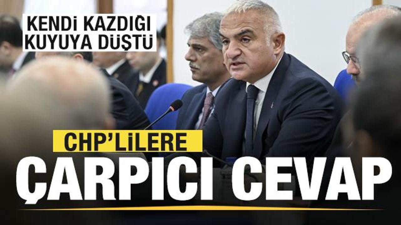 CHP kendi kazdığı kuyuya d&uuml;şt&uuml;! Bakan Ersoy&rsquo;dan &ccedil;arpıcı cevap! 